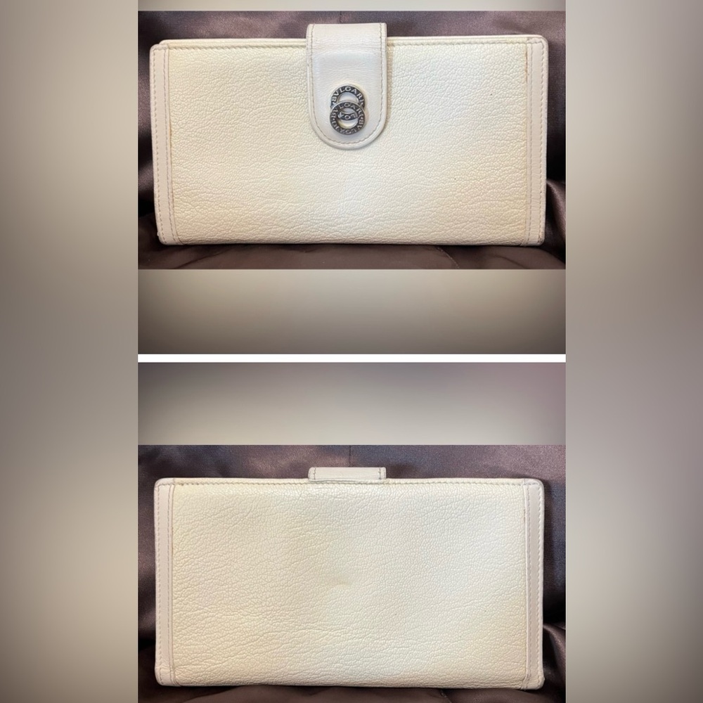 Bulgari - Doppio Tondo in Ivory Silver hardware, Luxury, classic and chic!!